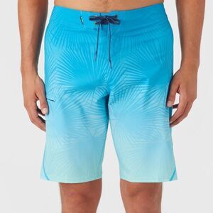 NWT O'Neill Aqua Palm Men's Board Swim Shorts Hyperfreak Stretch Dry 32 Blue